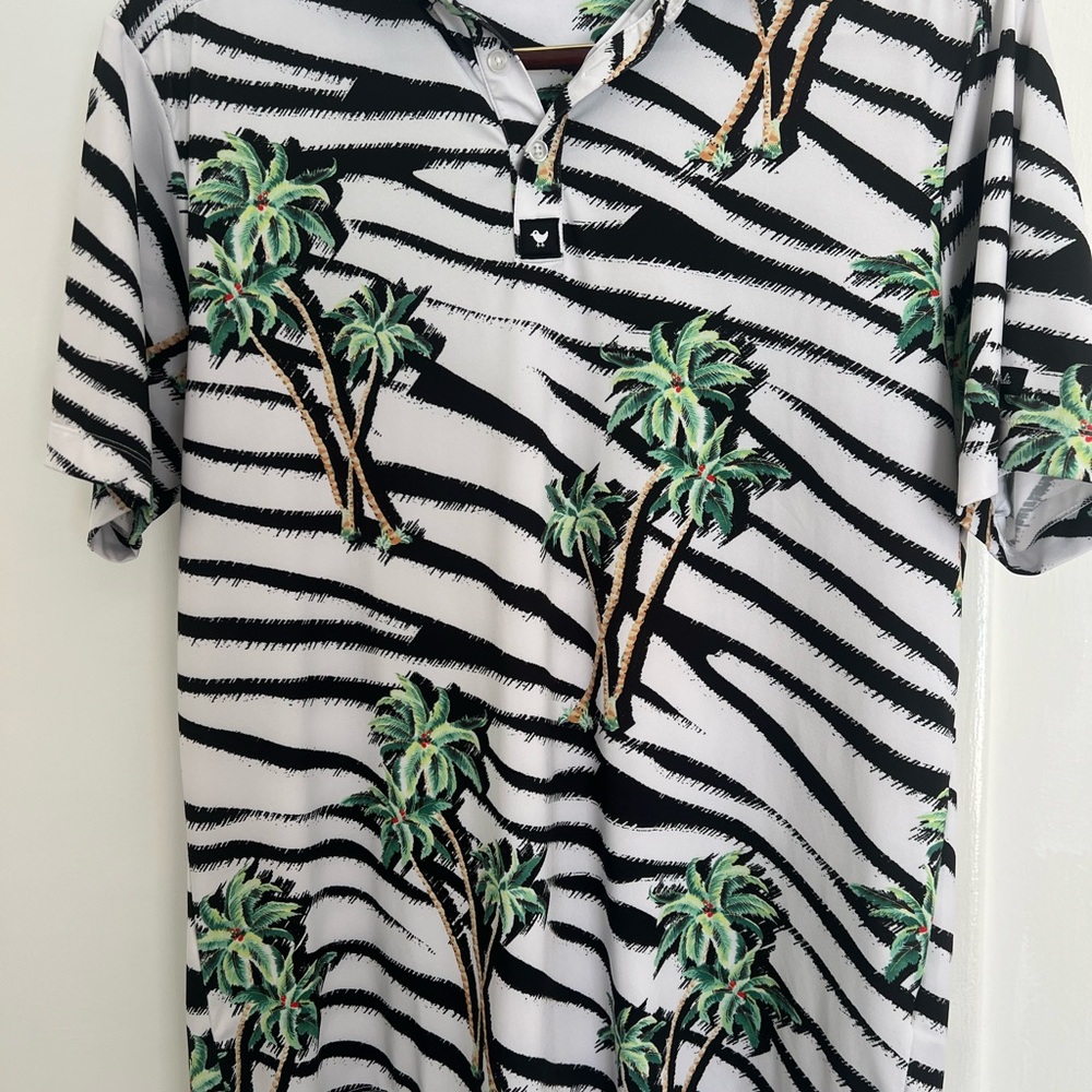 Tropical Palm Polo Shirt